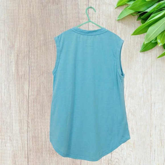 Disney Parks Sleeveless Top Girls Youth Small Blue Mickey Mouse Graphic Print - Picture 6 of 9